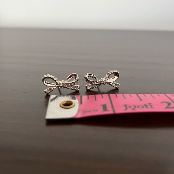 Kate Spade diamond bow studs - Picture 2 of 4